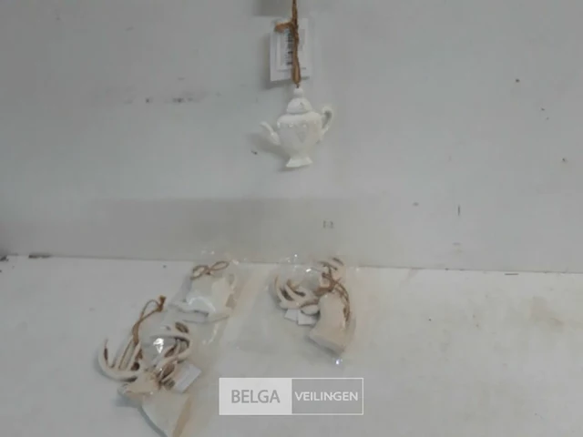 4 x hangdeco 2 x koffiepot + 2 x hertenkop - afbeelding 3 van  3