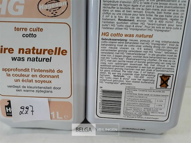 4 x hg was voor cotto vloeren 1 l - afbeelding 3 van  3