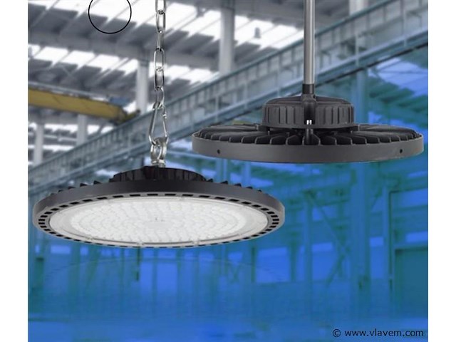 4 x highbay ufo 150w - pro design smd - dimbaar - koud wit 6500k - afbeelding 2 van  9