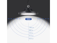 4 x highbay ufo 150w – pro design – instelbaar vermogen (60% / 80% / 100%) – 6500k cool white - afbeelding 7 van  9