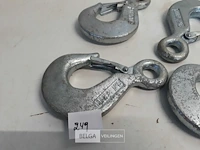 4 x hijshaken verzinkt met klep 1000 kg - afbeelding 3 van  3