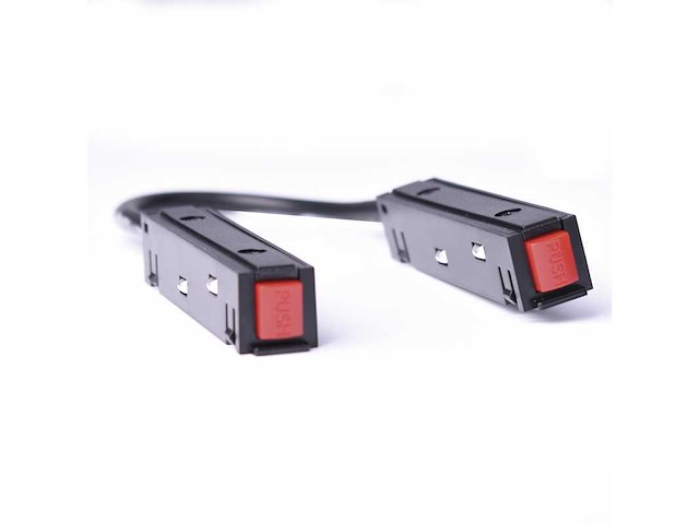 4 x hoekconnector voor magnetische rail – 48v – zwart - afbeelding 2 van  2