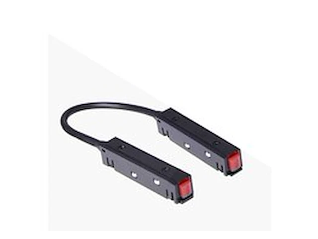 4 x hoekconnector voor magnetische rail – 48v – zwart - afbeelding 1 van  4