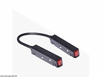 4 x hoekconnector voor magnetische rail – 48v – zwart - afbeelding 2 van  4