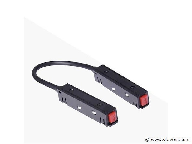 4 x hoekconnector voor magnetische rail – 48v – zwart - afbeelding 1 van  3
