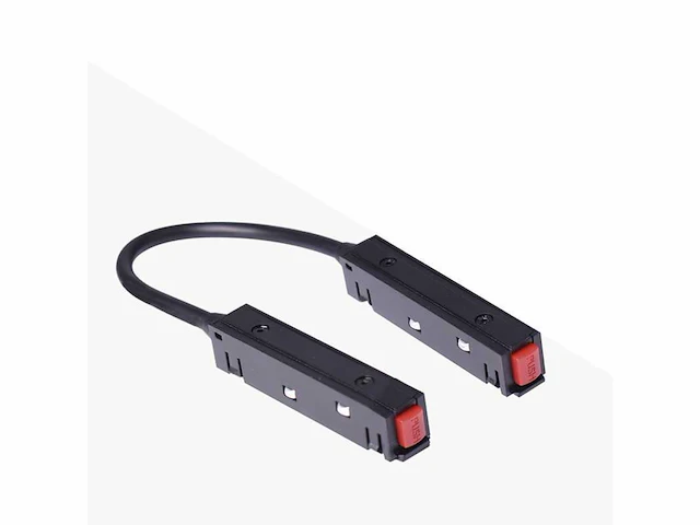 4 x hoekconnector voor magnetische rail – 48v – zwart - afbeelding 1 van  3