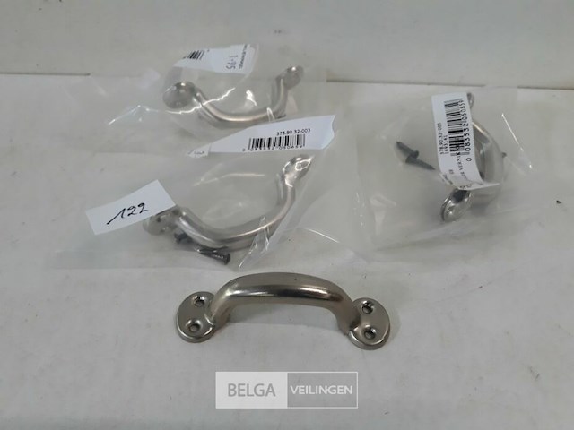 4 x holle greep vernikkeld 90 mm - afbeelding 1 van  3