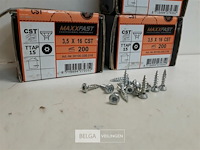 4 x houtschroeven wit verzinkt 3,5x16mm 200 stuks - afbeelding 3 van  3