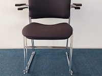 4 x howe 40/4 design vergaderstoel by david rowland (blauw/grijs) - afbeelding 6 van  7