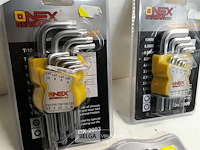 4 x inbussleutels in clip 9 delig 2 assorti - afbeelding 3 van  3