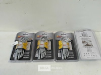 4 x inbussleutels in clip 9-delig torx - afbeelding 2 van  3