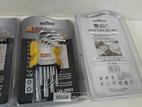 4 x inbussleutels in clip 9-delig torx - afbeelding 3 van  3