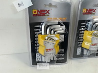 4 x inbussleutels in clip 9 delig - afbeelding 3 van  3