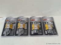 4 x inbussleutels in set 2 assorti - afbeelding 1 van  2