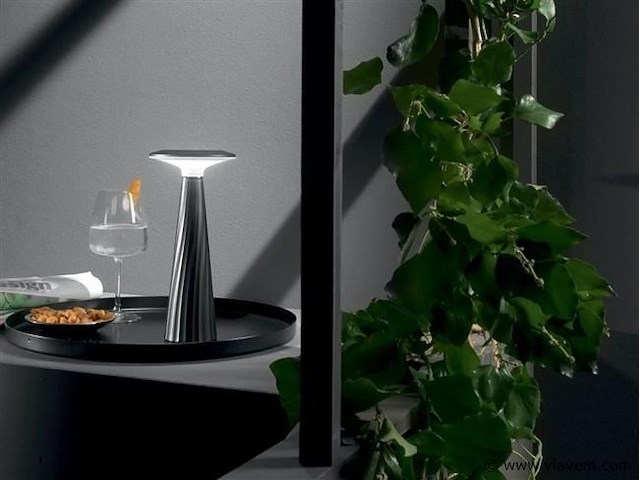 4 x intec brio oplaadbare design lampen zwart - afbeelding 2 van  4