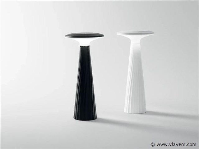 4 x intec brio oplaadbare design lampen zwart - afbeelding 1 van  4