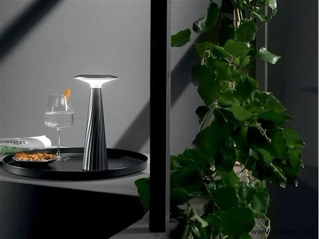 4 x intec brio oplaadbare design lampen zwart - afbeelding 2 van  4
