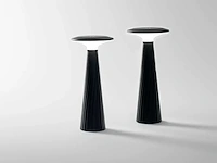 4 x intec brio oplaadbare design lampen zwart - afbeelding 4 van  4
