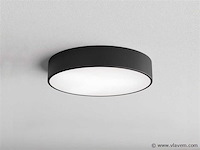 4 x intec klio 60 watt led plafondlamp zwart - afbeelding 7 van  7