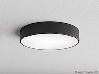 4 x intec klio 60 watt led plafondlamp zwart - afbeelding 1 van  7