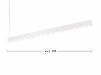 4 x intec led build 200 design pendel armatuur wit - afbeelding 9 van  10