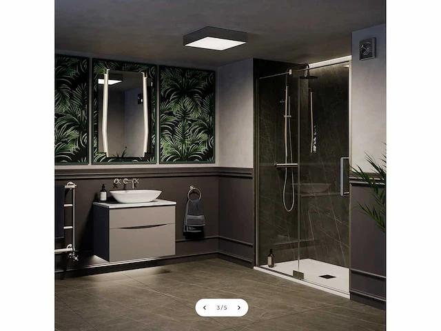 4 x intec led klio q40 65 watt zwart - afbeelding 3 van  5
