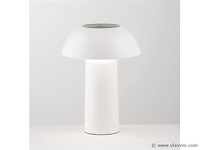 4 x intec mykes oplaadbare tafellamp wit - afbeelding 2 van  7