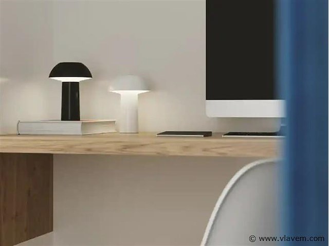 4 x intec mykes oplaadbare tafellamp wit - afbeelding 4 van  7