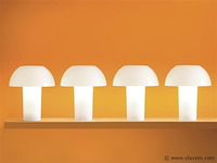4 x intec mykes oplaadbare tafellamp wit - afbeelding 5 van  7