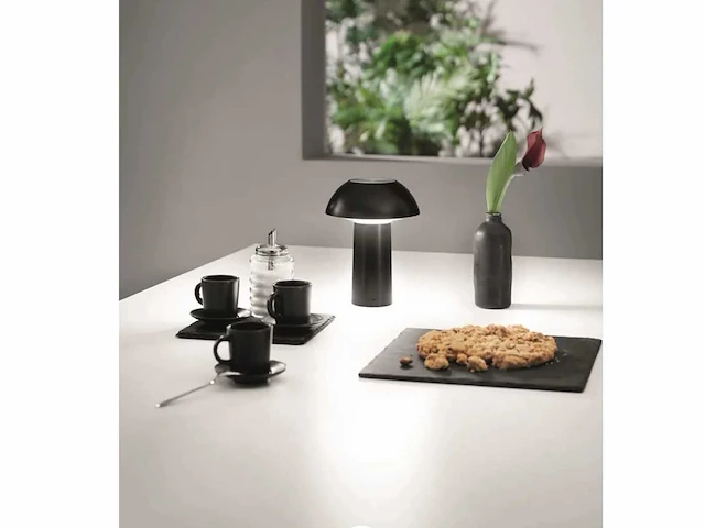 4 x intec mykes oplaadbare tafellamp zwart - afbeelding 8 van  8
