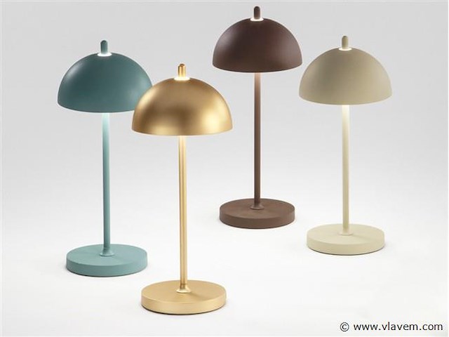 4 x intec party oplaadbare design lampen goud - afbeelding 4 van  4