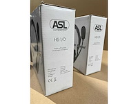 4 x intercom asl hs-1/d headset single ear w/dynamic mic - afbeelding 3 van  3