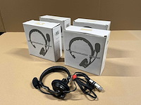 4 x intercom asl hs-1/d headset single ear w/dynamic mic - afbeelding 1 van  3