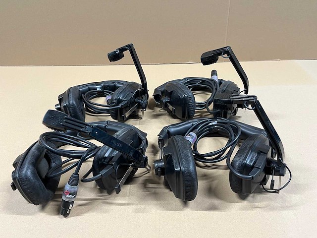 4 x intercom beyer dynamic dt109 dual ear headphone w/single microphone - afbeelding 1 van  6