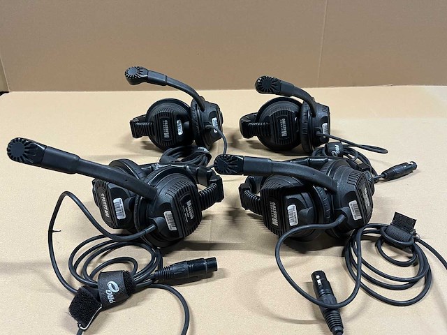 4 x intercom-headset mbk-800-2 - german maestro gmp 8.400 d - dual ear - afbeelding 1 van  4