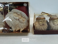 4 x kaars kerstmanhoofd 2 stuks 2 assorti - afbeelding 3 van  3