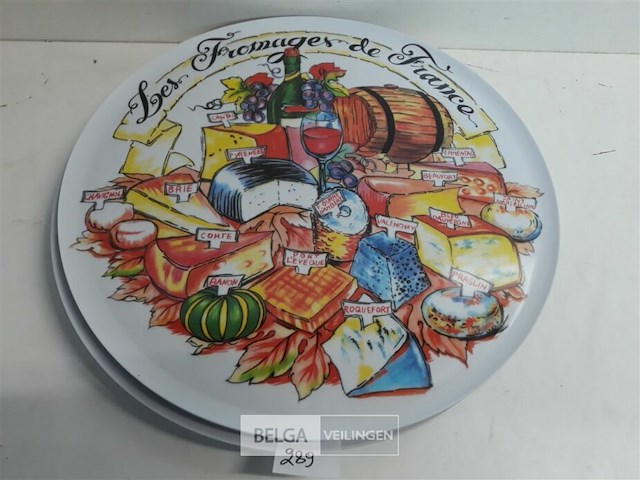 4 x kaasbord 33 cm pvc - afbeelding 3 van  3