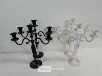 4 x kandelaar 3 kaarsen voor tafelkaarsen - afbeelding 2 van  3