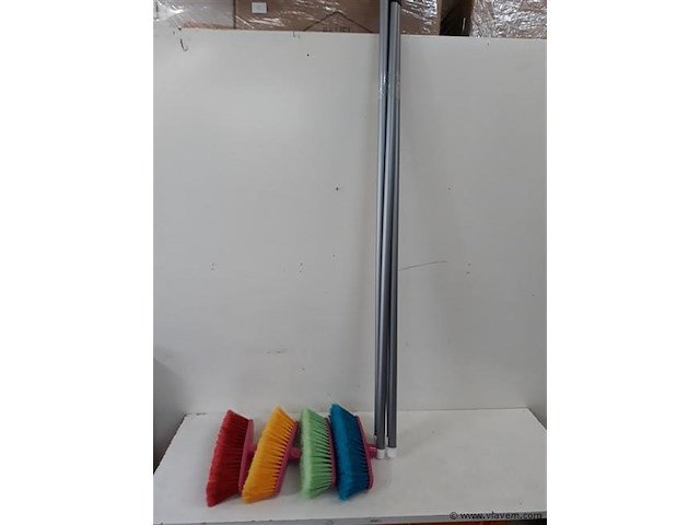 4 x keerborstel met steel - afbeelding 1 van  2