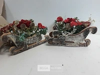 4 x kerstslee 20x9x10 cm - afbeelding 3 van  3