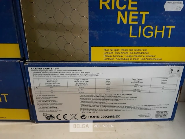 4 x kerstverlichting classic 100l 1,3x1m - afbeelding 3 van  3