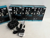 4 x kerstverlichting led gekleurd 240l