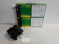 4 x kerstverlichting met controler led 120l warm wit - afbeelding 2 van  3