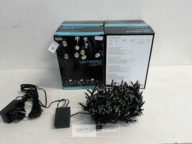 4 x kerstverlichting met controler led 360l warm wit - afbeelding 2 van  3