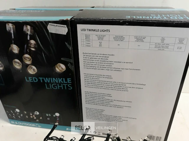 4 x kerstverlichting met controler led 360l warm wit - afbeelding 3 van  3