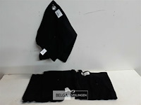 4 x keukenhanddoek zwart 50x50 cm - afbeelding 2 van  3