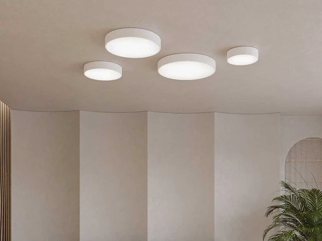 4 x kiio 65 watt plafond led lamp wit - afbeelding 2 van  5