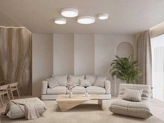 4 x kiio 65 watt plafond led lamp wit - afbeelding 3 van  5