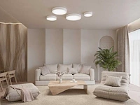 4 x kiio 65 watt plafond led lamp wit - afbeelding 3 van  5