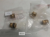4 x knelkoppeling eindstop koper 15 mm - afbeelding 1 van  3